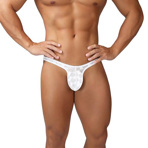 Mens Sexy T-Back Big Penis Pouch Mesh Panties See-Through Th