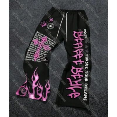 2025 Summer High Street Fashion Loose Casual Pants Men Y2k A