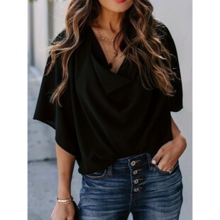 Woven Spring And Women Size Autumn shirt Plus