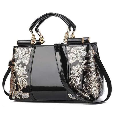 Fashion Embroidery Women Bag Leather Purses and Handbags Lux