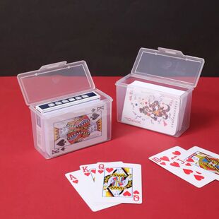 New Transparent Plastic Boxes Playing Cards Container PP Sto