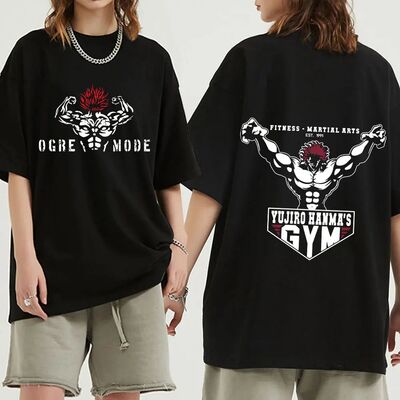 Japanese Anime Baki Hanma The Grappler Graphic Print T Shirt