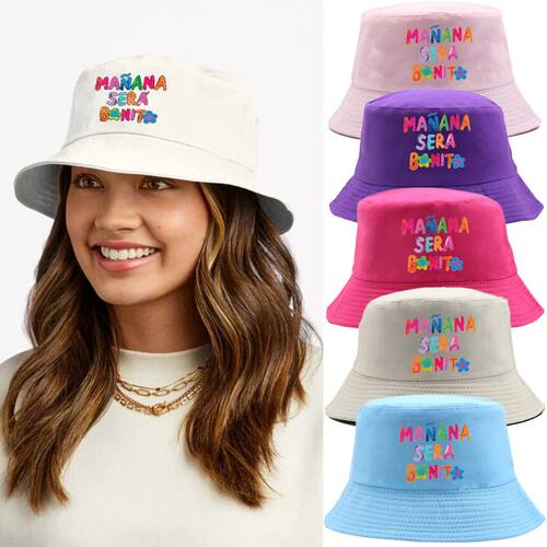 New Manana Sera Bonito Print Fisherman Hat Karol G Bucket Ha