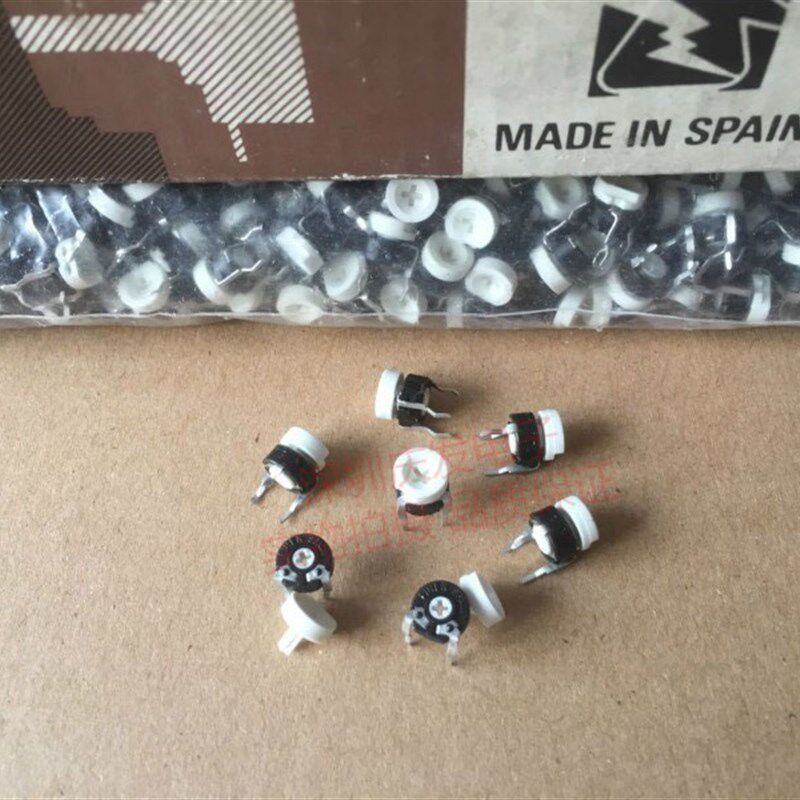 进口西班牙PIHER电位器 可调电组PT6 100K直径6MM 卧式3脚箭头孔