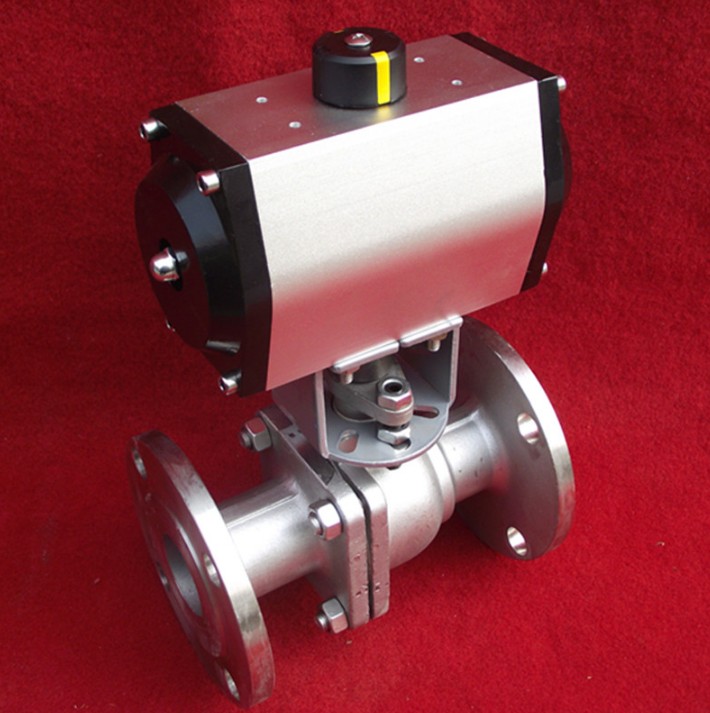 Q641F-16P不锈钢气动球阀/双作用不锈钢气动法兰球阀DN15-DN100