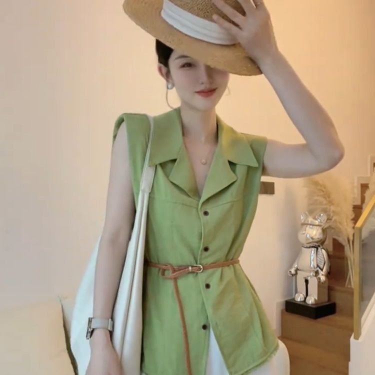 轻奢高级感茶里茶气别致上衣