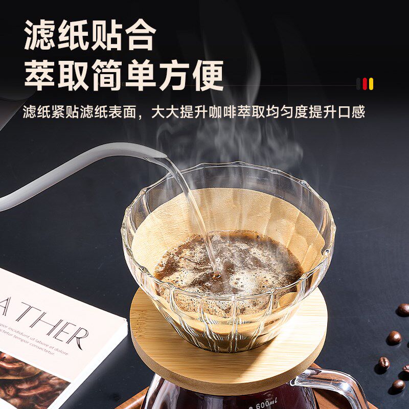 德国手冲咖啡壶套装分享壶V60过滤杯滤纸漏斗萃取入门角磨机器具