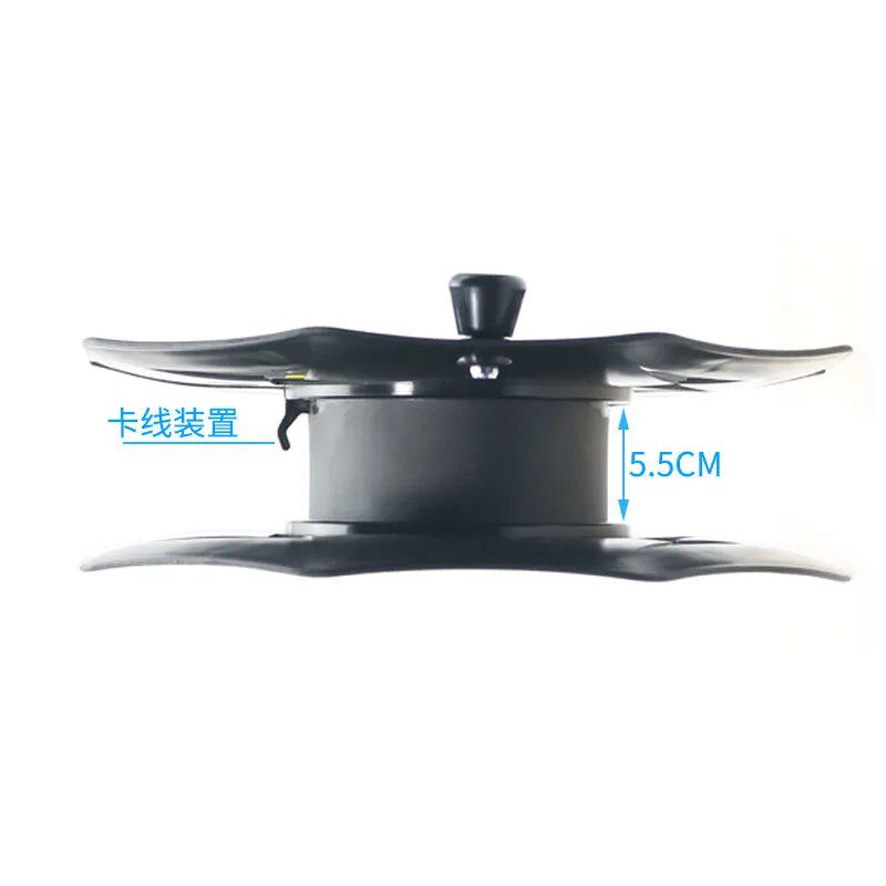 卷线盘空盘充电线塑料盘线器绕线盘回弹收纳收线盘轮缠线手摇简易
