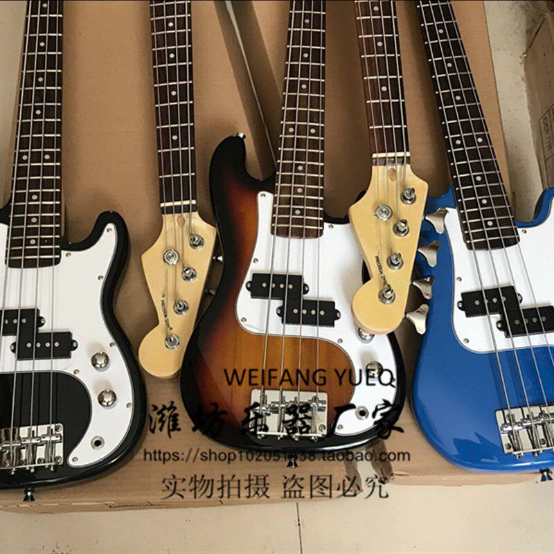儿童专用电贝司四分之三迷你贝斯可按要求定做颜色量产可配套棉包