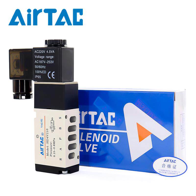 亚德客底部进气电磁阀HD4V110 HD4V120 HD4V210 HD4V220 AC/DC24V