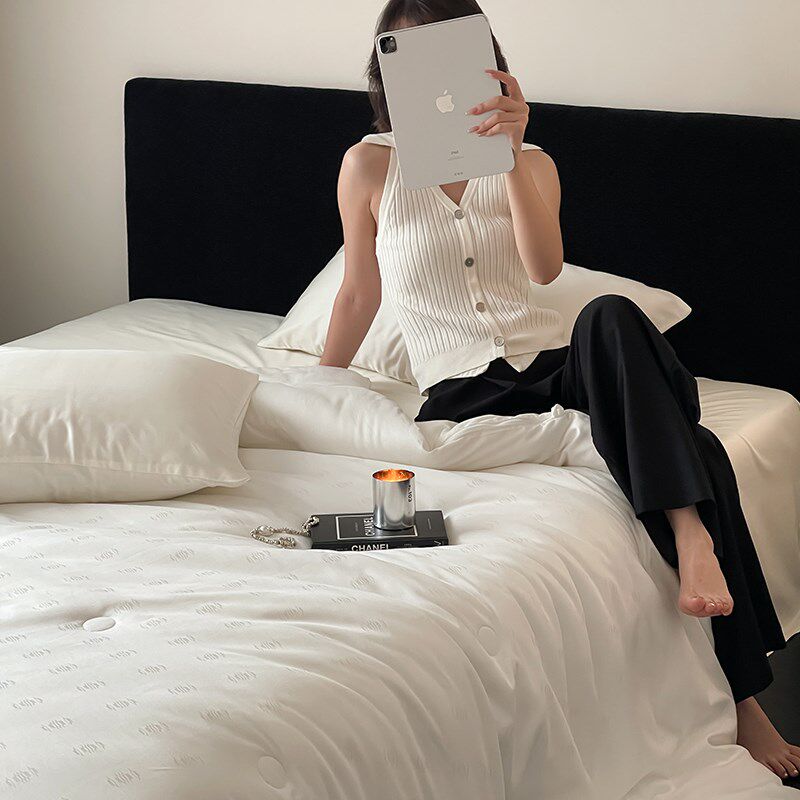 升级版第三代山宁泰蚕蛹大豆二合一子母被结婚喜被加厚保暖四季被
