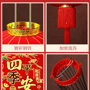 精选2022过新年大红灯笼灯挂饰户外防水阳台一对喜庆红灯笼吊灯装