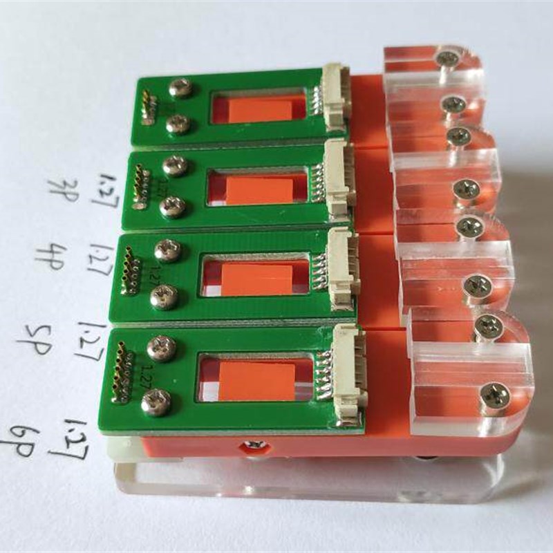 1.27mm单排烧录夹子 电子零件测试探针夹具 下载器烧录工具
