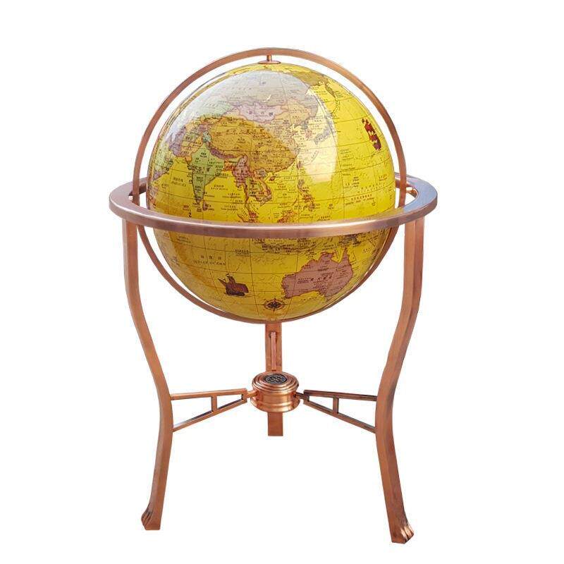 地球仪1.5米公司展览80cm摆设学校校庆1米不锈钢复古三脚1米摆件