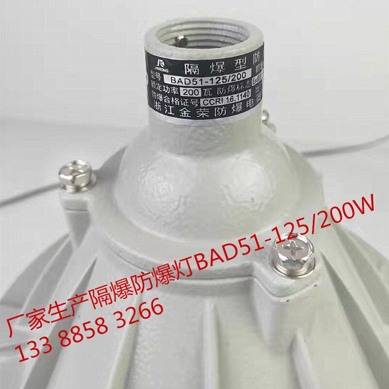 防爆灯BAD51-125隔爆型BAD56-200W100W齐全BCD52-400防爆灯