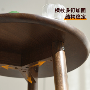 沙发边几实木小圆桌简约可移动小茶几迷你客厅边桌阳台小茶桌角几