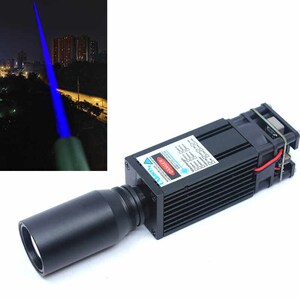 Oxlasers 450nm 10W大功率蓝光激光器3CM粗光激光模组带扩束镜12V