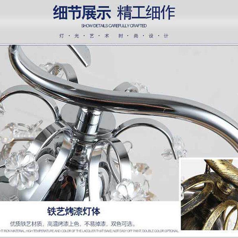 创意韩式水晶触摸台灯简约现代卧室床头温馨公主婚房装饰调光台灯