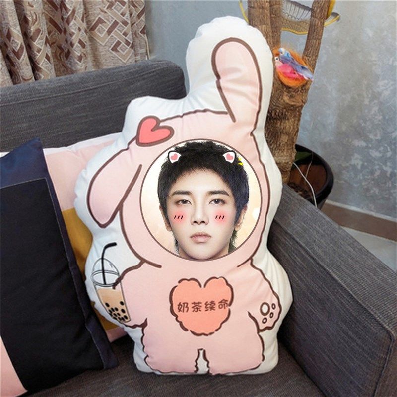 精选照片定制华晨宇人形抱枕图片diy异形靠垫Q版卡通可爱真人玩偶,居家布艺,靠垫/抱枕,淘宝优惠券,粉丝福利购,淘宝优惠卷