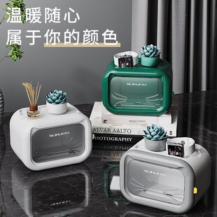 精选厕所卫生纸盒壁挂式卷纸卫生间手纸实心卷纸抽纸盒子滚轮款