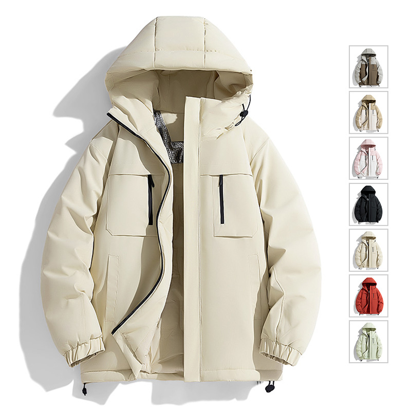 跨境男工作服单衣夹克情侣户外登山服外套秋冬大码宽松休闲冲锋衣