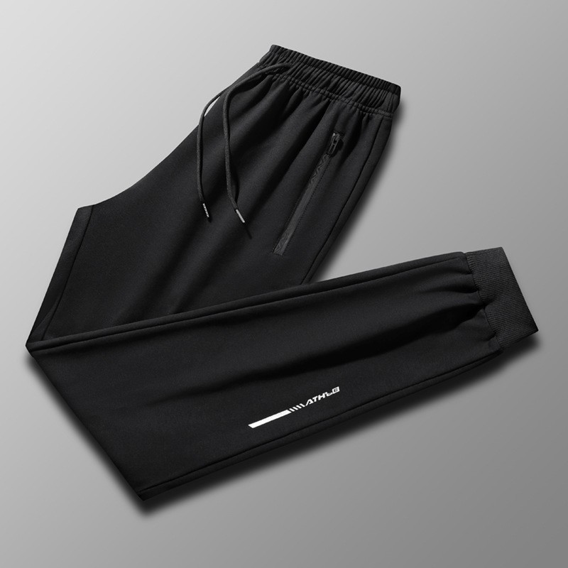 2025夏季冰丝男士休闲裤男速干百搭潮流弹力舒适时尚长裤户外休闲