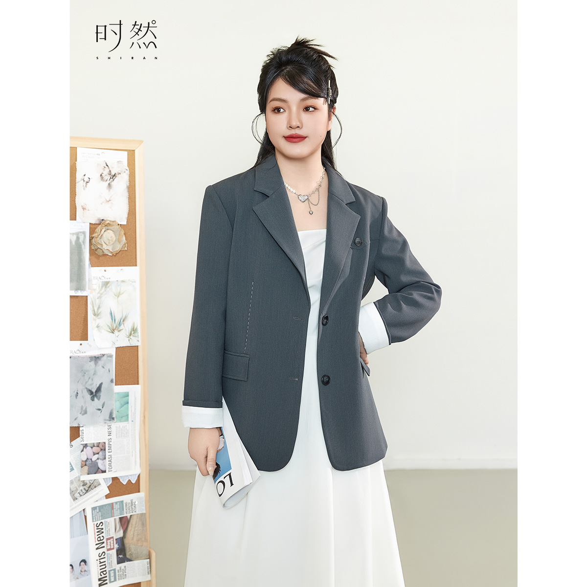 时然巨好看的厚外套大码