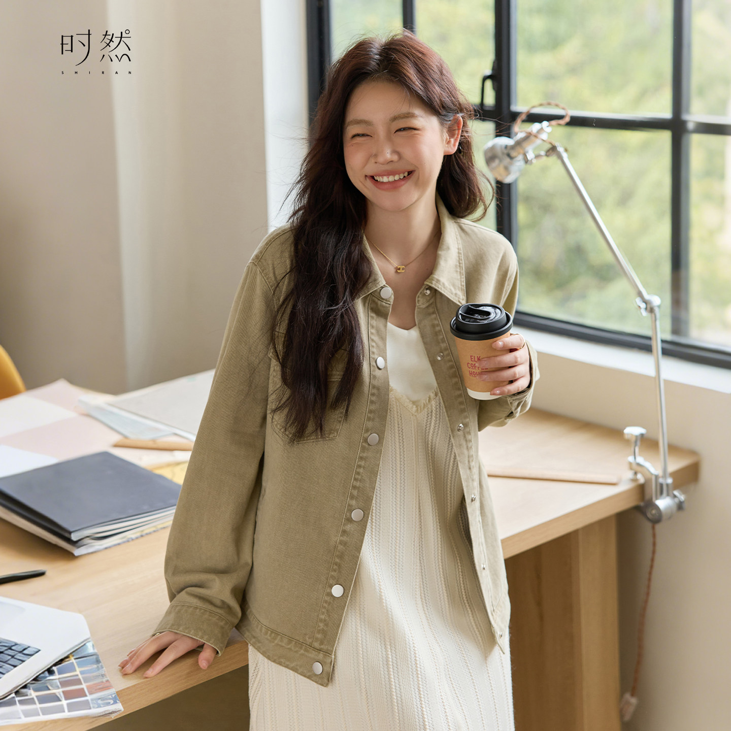 时然大码女装纯棉牛仔外套2025年秋冬新款微胖mm宽松显瘦复古上衣,女装/女士精品,常规大码外套,淘宝优惠券,粉丝福利购,淘宝优惠卷