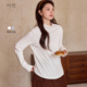 时然大码 女冬款 微胖MM2025年冬新款 半高领加绒内衣保暖抓绒打底衫