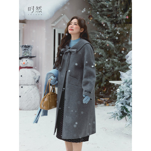 时然大码韩系高级感大衣