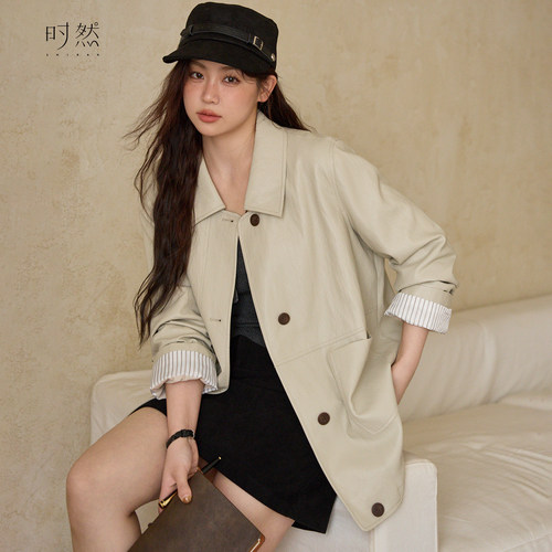 时然巨好看的厚外套大码