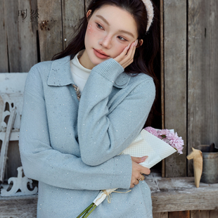 长袖 时然大码 新年针织衫 加厚女装 内搭上衣宽松 保暖毛衣微胖mm冬季