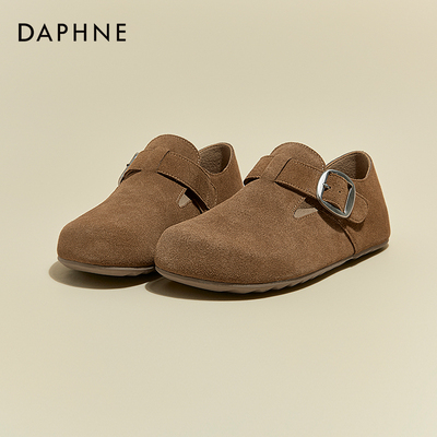 达芙妮2024新款平底一脚蹬勃肯鞋