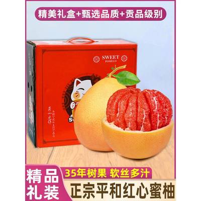 20斤福建平和三红蜜柚红心柚子新鲜水果当季孕妇整箱包邮琯溪礼盒