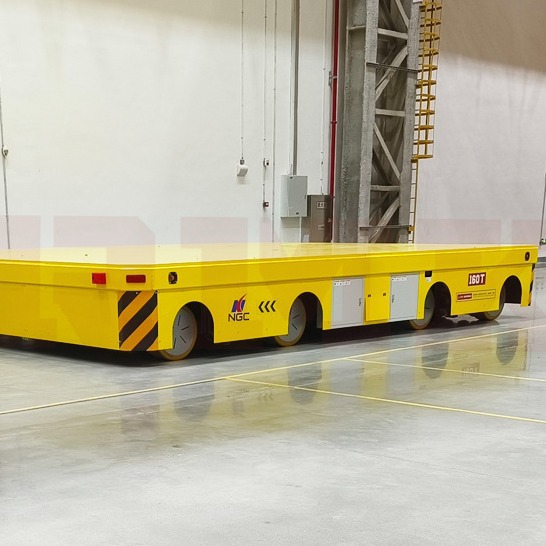 蓄电池电动地平车 无轨可升降平板车 非标5吨重型智能搬运车