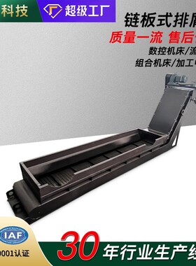 排i机Ch屑pConveyor铣床排控机床生产切屑运输数削V器链板式排屑