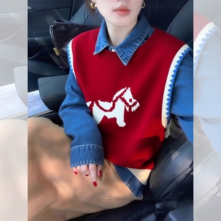 2026网红爆款马甲超火减龄女士时尚洋气时髦女款小个子特别好看的