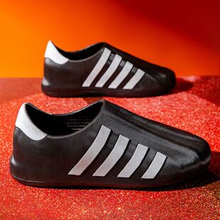 时尚雨鞋男款低帮男女同款情侣雨靴厨房工作女士胶鞋外卖浅口水鞋