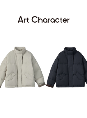 ART CHARACTER/艺符90白鸭绒轻盈保暖立领羽绒服女