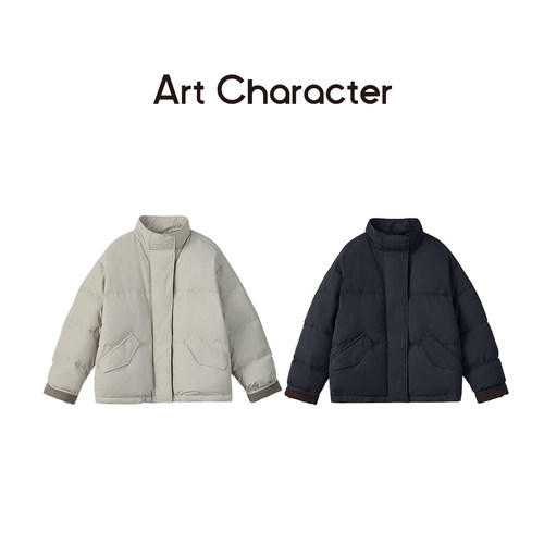 ART CHARACTER/艺符90白鸭绒轻盈保暖立领羽绒服女