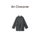 CHARACTER 艺符长款 风衣式 ART 羽绒服 落苏