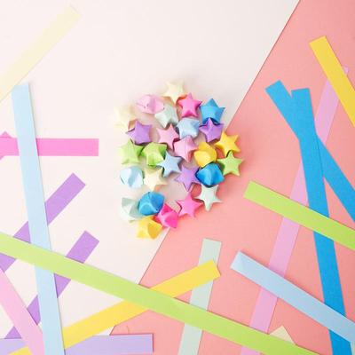 得力74834星星折纸条手工折星纸