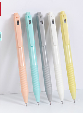 得力sa277速干st刷题笔按动中性笔学生用ST尖0.5办公签字黑水性笔