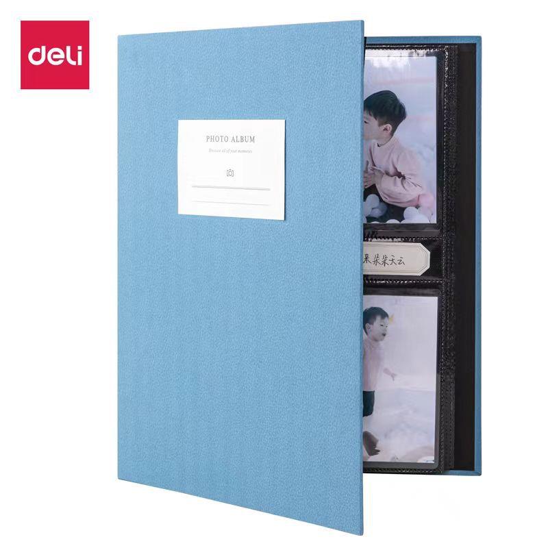 得力65350相片纸PP插袋防水相册