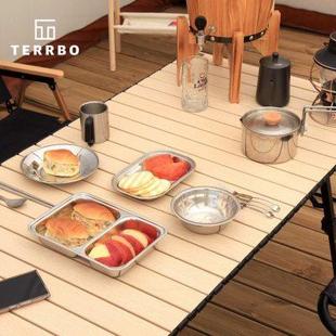 备用品 韩国TERRBO铝合金蛋卷桌户外折叠桌椅野餐桌子露营桌升降装