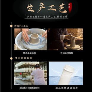 精选陶瓷保温杯全陶瓷内胆双层骨瓷保温杯男女士车载泡茶水杯陶瓷