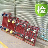 方管角铁拉车 搬运车 加厚折叠角铁手推车平板车 四轮角铁拉货车