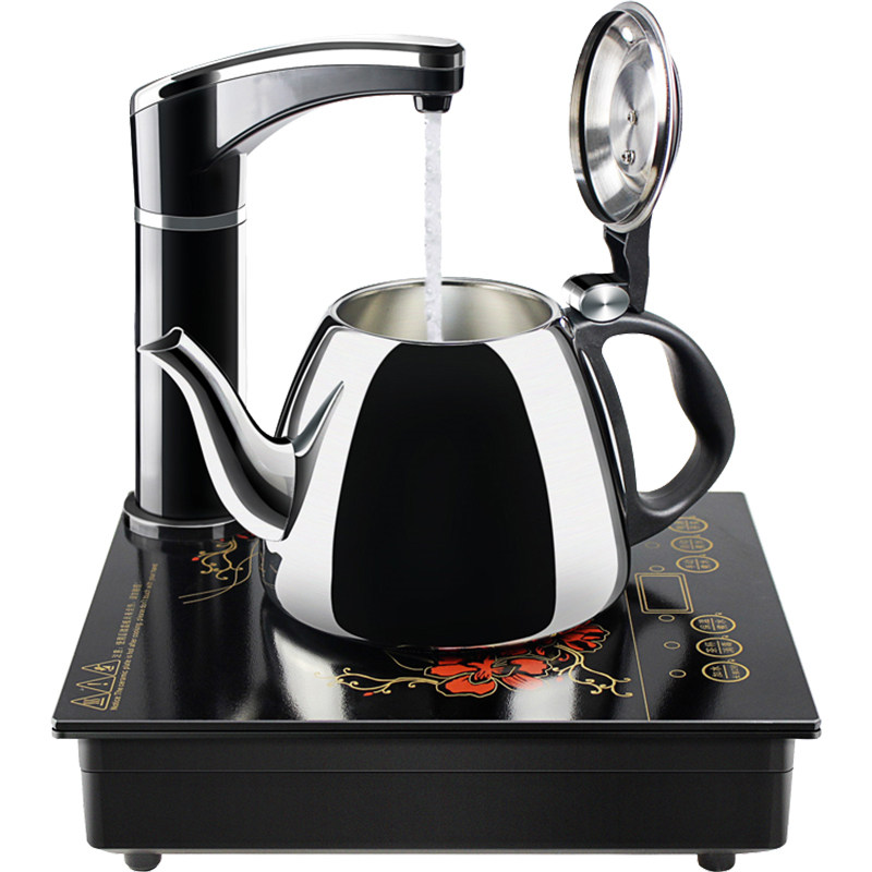 盈悦电磁茶炉自动上水平板茶具电磁炉平底煮茶器茶几台烧水壶单炉