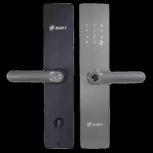 锁电子 智能门木门密码 长沙金点原子新款 一握开Y1半自动当天安装