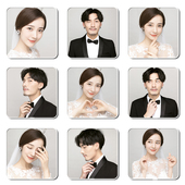 简约九宫格照片墙客厅创意实木挂墙洗相片加相框宝宝婚纱照定制